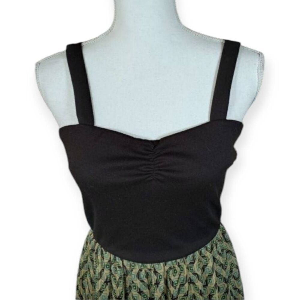 FINESSE BLACK MULTICOLOR MAXI DRESS SZ.M EUC. - Picture 2 of 7